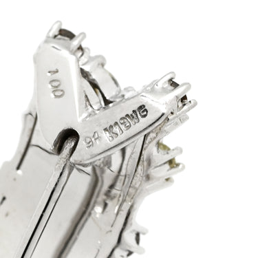 ノンブランド NON BRAND ダイヤピアス ホワイトゴールド K18WG ダイヤモンド ピアス イヤリング