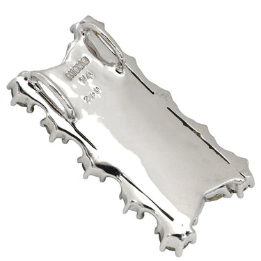 ノンブランド NON BRAND ブラウン イエロー ダイヤ ホワイトゴールド K18WG ダイヤモンド ペンダントトップ ネックレストップ