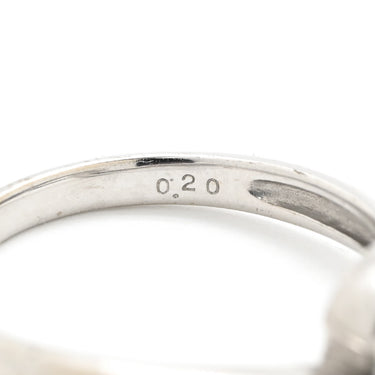 ノンブランド NON BRAND ダイヤリング プラチナシルバー K18WG ダイヤモンド リング 指輪 ダイヤモンド ホワイトゴールド 1P 1粒ダイヤ 9号