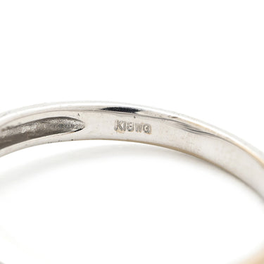 ノンブランド NON BRAND ダイヤリング プラチナシルバー K18WG ダイヤモンド リング 指輪 ダイヤモンド ホワイトゴールド 1P 1粒ダイヤ 9号