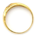 ノンブランド NON BRAND ダイヤリング イエローゴールド K18YG ダイヤモンド リング 指輪 3P 3石 19号