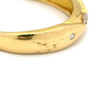 ノンブランド NON BRAND ダイヤリング イエローゴールド K18YG ダイヤモンド リング 指輪 3P 3石 19号