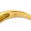 ノンブランド NON BRAND ダイヤリング イエローゴールド K18YG ダイヤモンド リング 指輪 3P 3石 19号