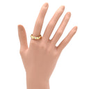 ノンブランド NON BRAND ダイヤリング イエローゴールド K18YG ダイヤモンド リング 指輪 3P 3石 19号