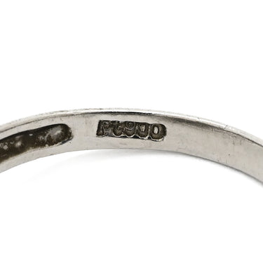 ノンブランド NON BRAND ダイヤリング プラチナシルバー Pt900 ダイヤモンド リング 指輪 V字 Vライン 12号