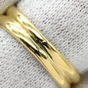 ノンブランド NON BRAND ダイヤリング イエローゴールドXホワイトゴールド K18YG K18WG ダイヤモンド リング 指輪 コンビリング 18K 750 8号