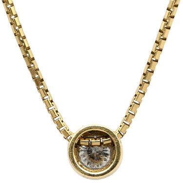 ノンブランド NON BRAND ダイヤペンダント イエローゴールド K18YG ダイヤモンド ネックレス 750 18K 1P 1粒