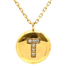 Ron Herman SANS SUNS T ネックレス イエローゴールド K10YG ダイヤモンド ネックレス 10K