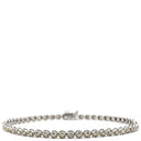 ノンブランド NON BRAND テニスブレスレット ホワイトゴールド K18WG ダイヤモンド ブレスレット ダイヤブレス