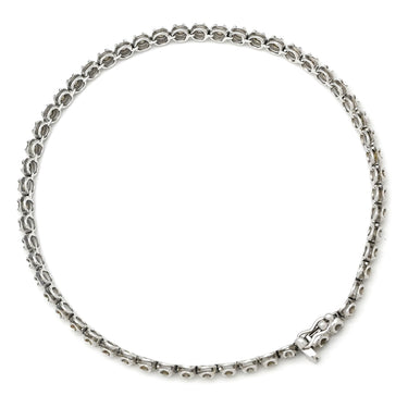 ノンブランド NON BRAND テニスブレスレット ホワイトゴールド K18WG ダイヤモンド ブレスレット ダイヤブレス