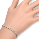 ノンブランド NON BRAND テニスブレスレット ホワイトゴールド K18WG ダイヤモンド ブレスレット ダイヤブレス