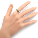 ノンブランド NON BRAND ダイヤリング イエローゴールド×プラチナシルバー K18YG Pt900 ダイヤモンド リング 指輪 Pt900 イエローゴールド プラチナ コンビ 3P 3粒 ダイヤ 10.5号