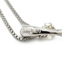 ノンブランド NON BRAND ネックレス パールブラック K18WG パール ダイヤモンド ネックレス 黒 黒蝶パール 真珠 750 ホワイトゴールド ブラック パール ダイヤ