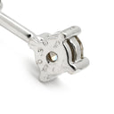 ノンブランド NON BRAND ダイヤペンダント ホワイトゴールド K18WG ダイヤモンド ネックレス 3石 3連 ドロップ