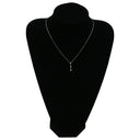 ノンブランド NON BRAND ダイヤペンダント ホワイトゴールド K18WG ダイヤモンド ネックレス 3石 3連 ドロップ