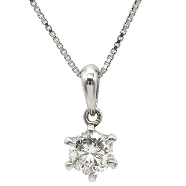 ノンブランド NON BRAND プラチナシルバー Pt900 Pt850 ダイヤモンド ネックレス Pt900×Pt850 コンビ 1P 1粒 ダイヤ プラチナム ペンダント