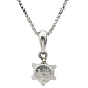 ノンブランド NON BRAND プラチナシルバー Pt900 Pt850 ダイヤモンド ネックレス Pt900×Pt850 コンビ 1P 1粒 ダイヤ プラチナム ペンダント