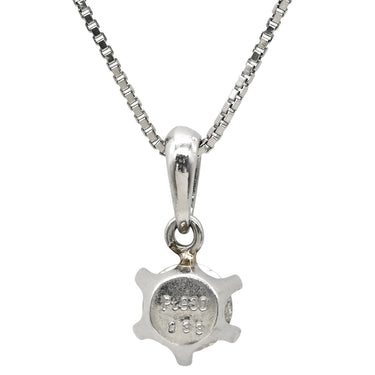 ノンブランド NON BRAND プラチナシルバー Pt900 Pt850 ダイヤモンド ネックレス Pt900×Pt850 コンビ 1P 1粒 ダイヤ プラチナム ペンダント