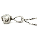 ノンブランド NON BRAND プラチナシルバー Pt900 Pt850 ダイヤモンド ネックレス Pt900×Pt850 コンビ 1P 1粒 ダイヤ プラチナム ペンダント