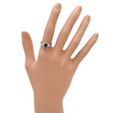 ノンブランド NON BRAND ブルーサファイア ダイヤリング プラチナシルバー Pt900 サファイア ダイヤモンド リング 指輪 青 12号