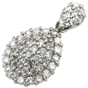 ノンブランド NON BRAND ペンダントトップ ダイヤ プラチナシルバー Pt850 ダイヤモンド ペンダントトップ ネックレストップ Pt850 パヴェダイヤ