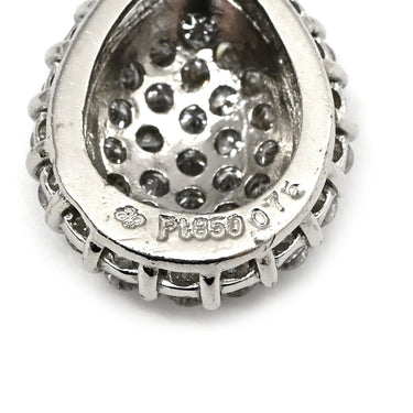 ノンブランド NON BRAND ペンダントトップ ダイヤ プラチナシルバー Pt850 ダイヤモンド ペンダントトップ ネックレストップ Pt850 パヴェダイヤ