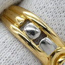 ノンブランド NON BRAND ダイヤ コンビリング イエローゴールドXプラチナシルバー K18YG Pt900 ダイヤモンド リング 指輪 1P 1粒ダイヤ 10号