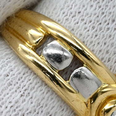 ノンブランド NON BRAND ダイヤ コンビリング イエローゴールドXプラチナシルバー K18YG Pt900 ダイヤモンド リング 指輪 1P 1粒ダイヤ 10号