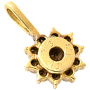 ノンブランド NON BRAND イエローゴールド K18YG ダイヤモンド ペンダントトップ Au750 18K 18金 ダイヤ ペンダントトップ フラワーモチーフ