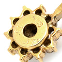 ノンブランド NON BRAND イエローゴールド K18YG ダイヤモンド ペンダントトップ Au750 18K 18金 ダイヤ ペンダントトップ フラワーモチーフ