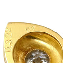 ノンブランド NON BRAND イエローゴールド K18YG ダイヤモンド ペンダントトップ ペンダントヘッド Au750 18K 18金 1P 1石 1粒 ダイヤ 雫型 しずく 涙型 ティアドロップ