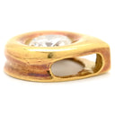 ノンブランド NON BRAND イエローゴールド K18YG ダイヤモンド ペンダントトップ ペンダントヘッド Au750 18K 18金 1P 1石 1粒 ダイヤ 雫型 しずく 涙型 ティアドロップ