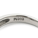 ノンブランド NON BRAND ブラック×プラチナシルバー Pt900 パール ダイヤモンド リング 指輪 1P 1粒 黒蝶パール 真珠 ダイヤ プラチナム 8.5号