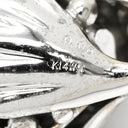 ノンブランド NON BRAND 黒蝶パール ダイヤ ホワイトゴールド K14WG ダイヤモンド ペンダントトップ シルバー