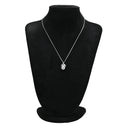 ノンブランド NON BRAND 黒蝶パール ダイヤ ホワイトゴールド K14WG ダイヤモンド ペンダントトップ シルバー