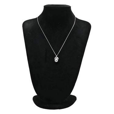 ノンブランド NON BRAND 黒蝶パール ダイヤ ホワイトゴールド K14WG ダイヤモンド ペンダントトップ シルバー