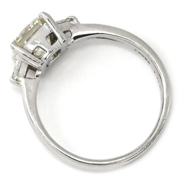 ノンブランド NON BRAND ダイヤリング プラチナシルバー Pt900 ダイヤモンド リング 指輪 スクエア ダイヤモンド プラチナ 6号