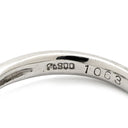 ノンブランド NON BRAND ダイヤリング プラチナシルバー Pt900 ダイヤモンド リング 指輪 スクエア ダイヤモンド プラチナ 6号