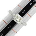 ノンブランド NON BRAND ダイヤリング プラチナシルバー Pt900 ダイヤモンド リング 指輪 スクエア ダイヤモンド プラチナ 6号