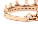 ノンブランド NON BRAND ダイヤリング ホワイトゴールド K10PG ダイヤモンド リング 指輪 1P 1粒 王冠 PG ゴールド 3号