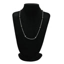 ノンブランド NON BRAND ステーションネックレス パールブラック K18WG パール ネックレス 黒 黒蝶パール 真珠 750 ホワイトゴールド ブラック パール