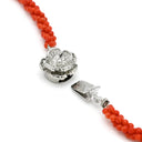 ノンブランド NON BRAND 珊瑚 サンゴ レッド シルバー 珊瑚 ネックレス ビーズネックレス