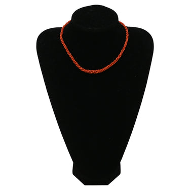 ノンブランド NON BRAND 珊瑚 サンゴ レッド シルバー 珊瑚 ネックレス ビーズネックレス