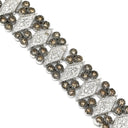 ノンブランド NON BRAND デザイン ダイヤブレス ホワイトゴールド K18WG ダイヤモンド ブレスレット ダイヤブレス ブラウンダイヤ