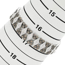 ノンブランド NON BRAND デザイン ダイヤブレス ホワイトゴールド K18WG ダイヤモンド ブレスレット ダイヤブレス ブラウンダイヤ