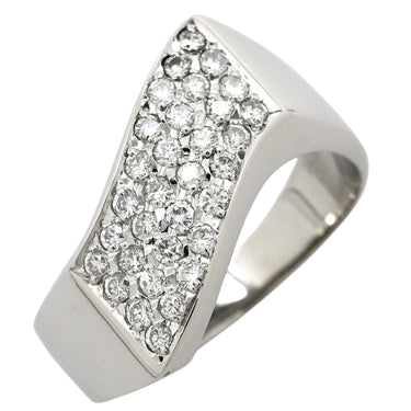 ノンブランド NON BRAND ダイヤリング プラチナシルバー Pt900 ダイヤモンド リング 指輪 パヴェ 17号