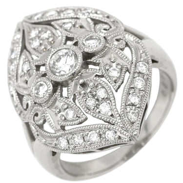 ノンブランド NON BRAND ダイヤ リング プラチナシルバー Pt900 ダイヤモンド リング 指輪 デザインリング 12号