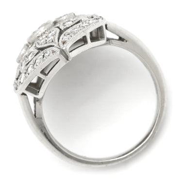 ノンブランド NON BRAND ダイヤ リング プラチナシルバー Pt900 ダイヤモンド リング 指輪 デザインリング 12号