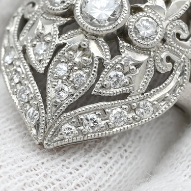 ノンブランド NON BRAND ダイヤ リング プラチナシルバー Pt900 ダイヤモンド リング 指輪 デザインリング 12号