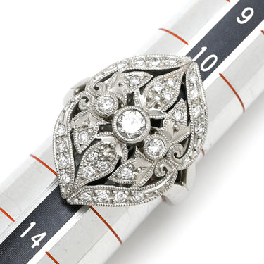 ノンブランド NON BRAND ダイヤ リング プラチナシルバー Pt900 ダイヤモンド リング 指輪 デザインリング 12号